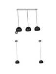 Lampa czarne kule 3+1+1