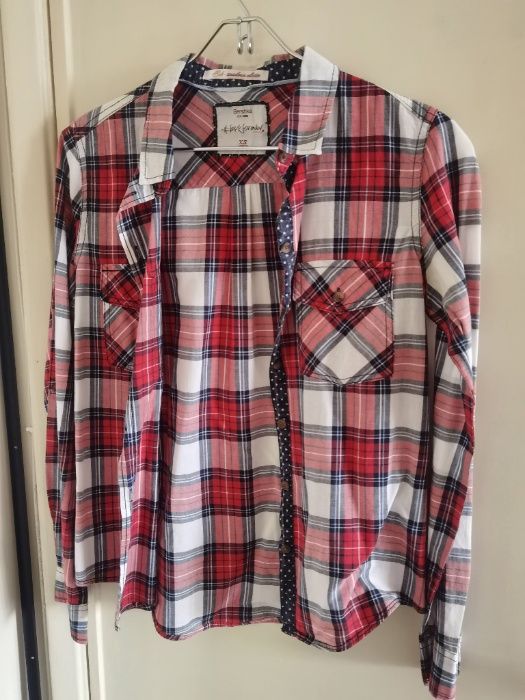 Camisa axadrezada da Bershka