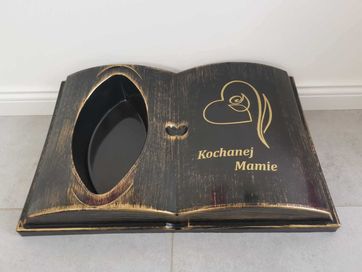 Księga na grób doniczka podkład wiązanka Kochanej Mamie Dzień Mamy