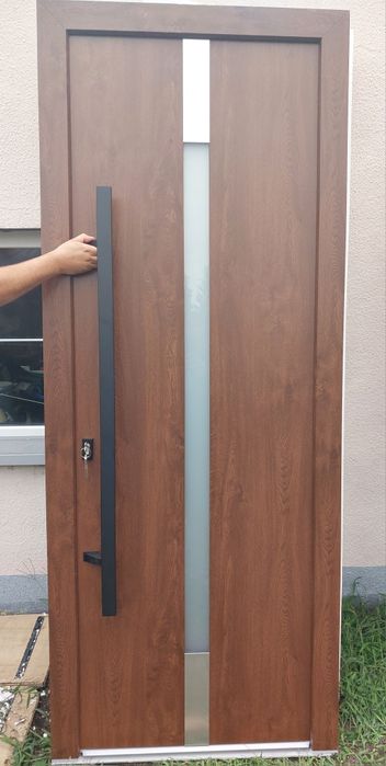 Okna Nowe 155x80 Kolor jednostronny szary -30%