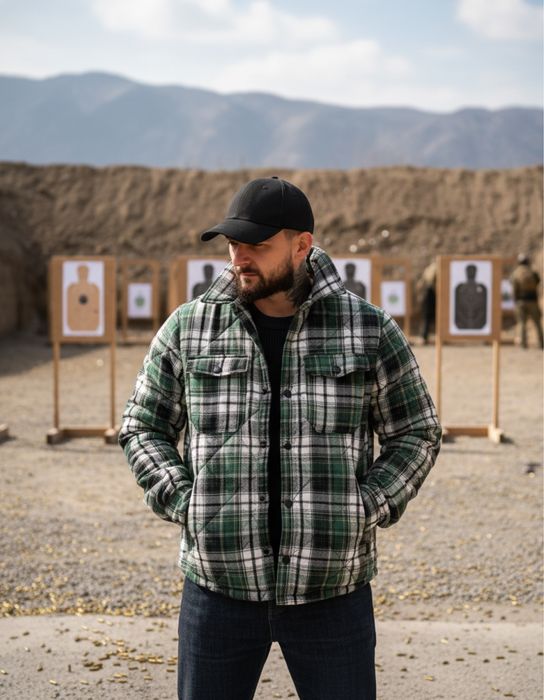 Мужская рубашка - куртка на зиму, утеплена сорочка, куртка