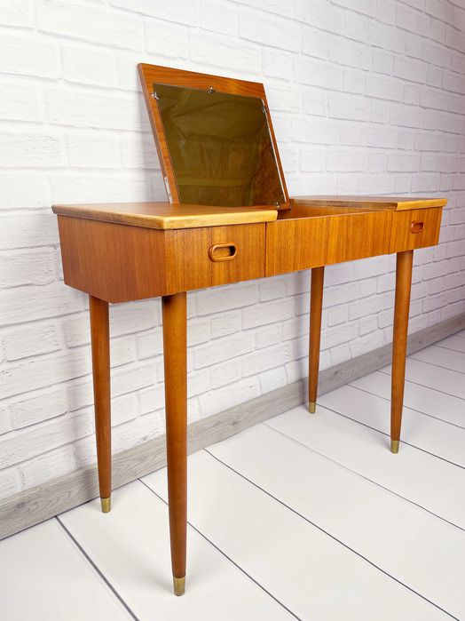 Biurko z lustrem, Dania, lata 50 – Mid-Century Modern, toaletka