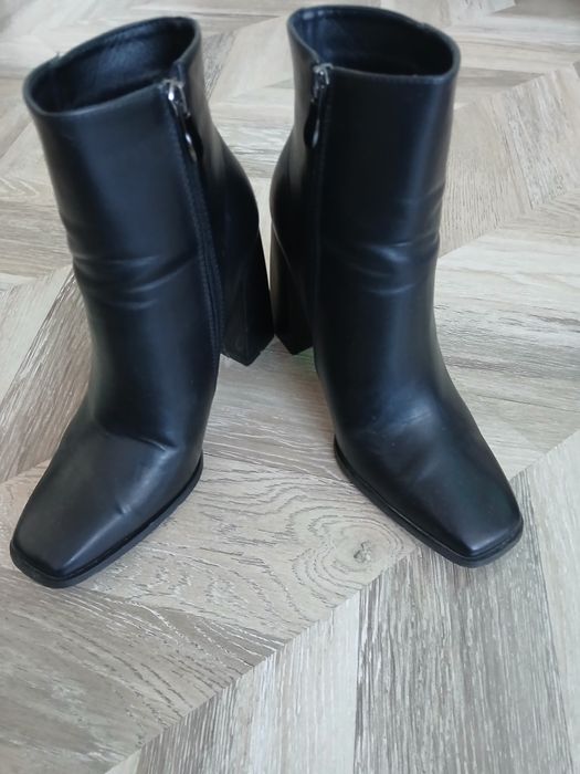 Botki skóra naturalna roz.40