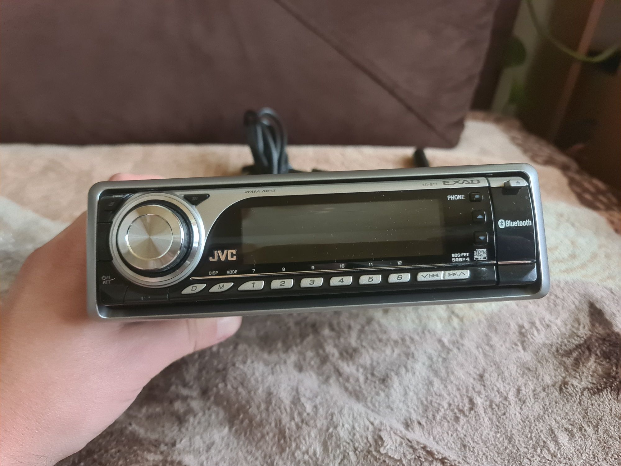 Radio JVC KD BT1 Bluetooth USB aux zmienne kolory rgb wysoki model