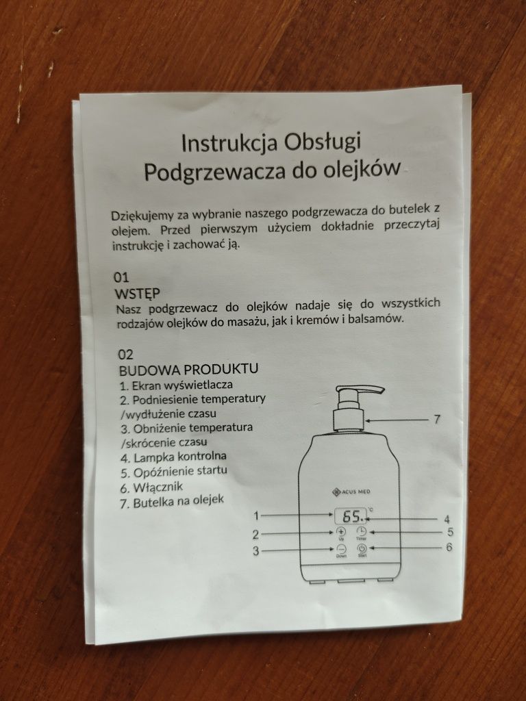 Elektryczny podgrzewacz do olejków Acus Med