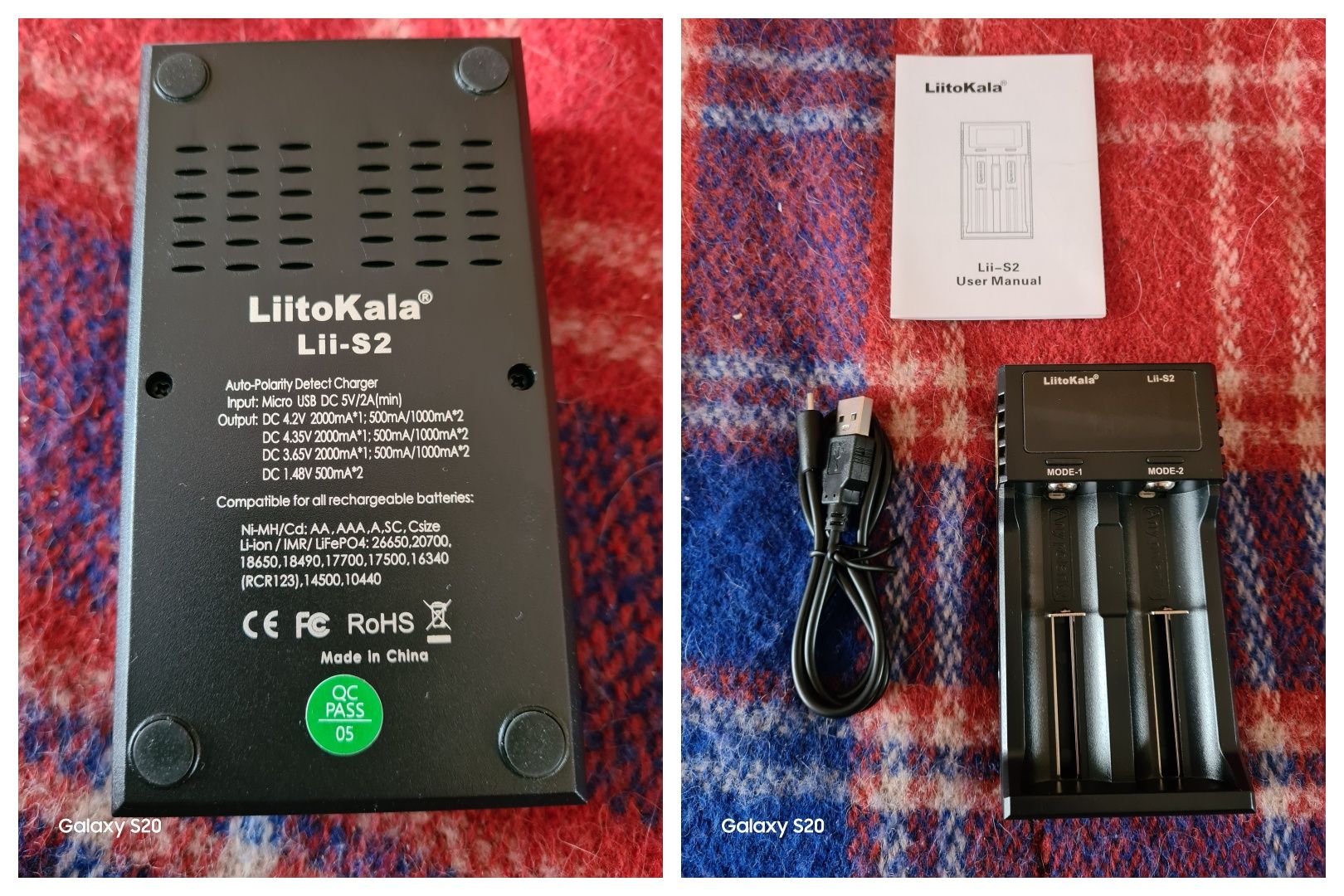 Зарядное устройство liitokala lii-pd2 / lii-s2 универсальное зарядное