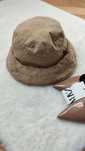 Beżowy brązowy kapelusz Zara bucket hat 100% bawełna bawełniany cotton