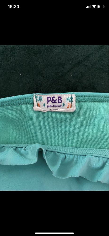 H&M pull&bear bikini stroj kapielowy M turkusowy niebieski zielony