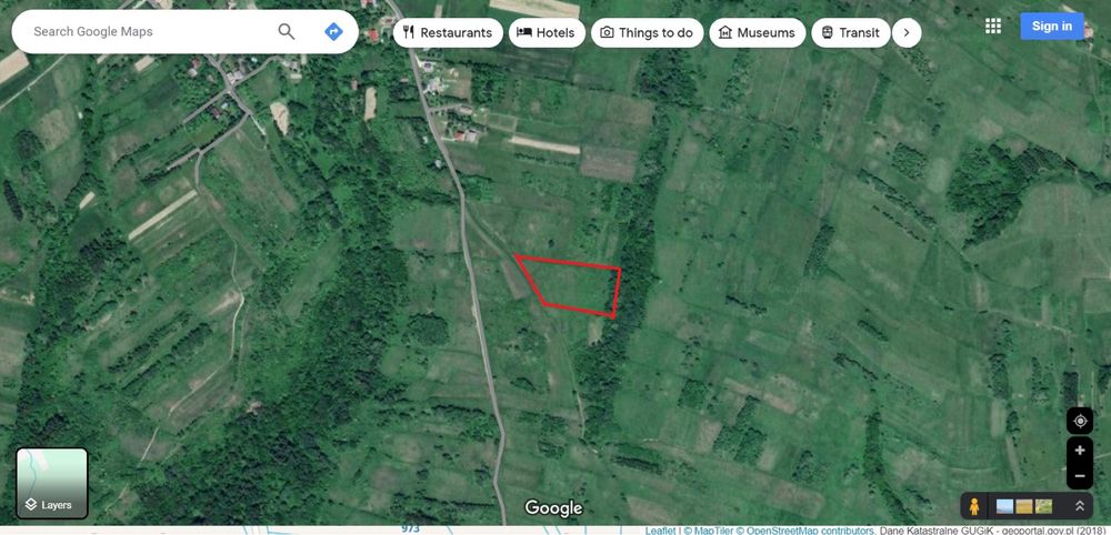 Sprzedam dużą działkę rolno-rekracyjna. Beskid Niski-Makowiska.