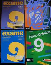 Livros exames e exercícios do 9 ano e 8 ano