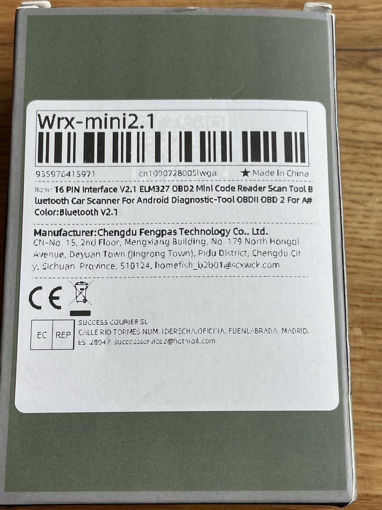 ELM327 V2.1 Interfejs obd 2