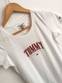 Tommy Hilfiger t-shirt koszulka krótki rękaw sportowa damska M