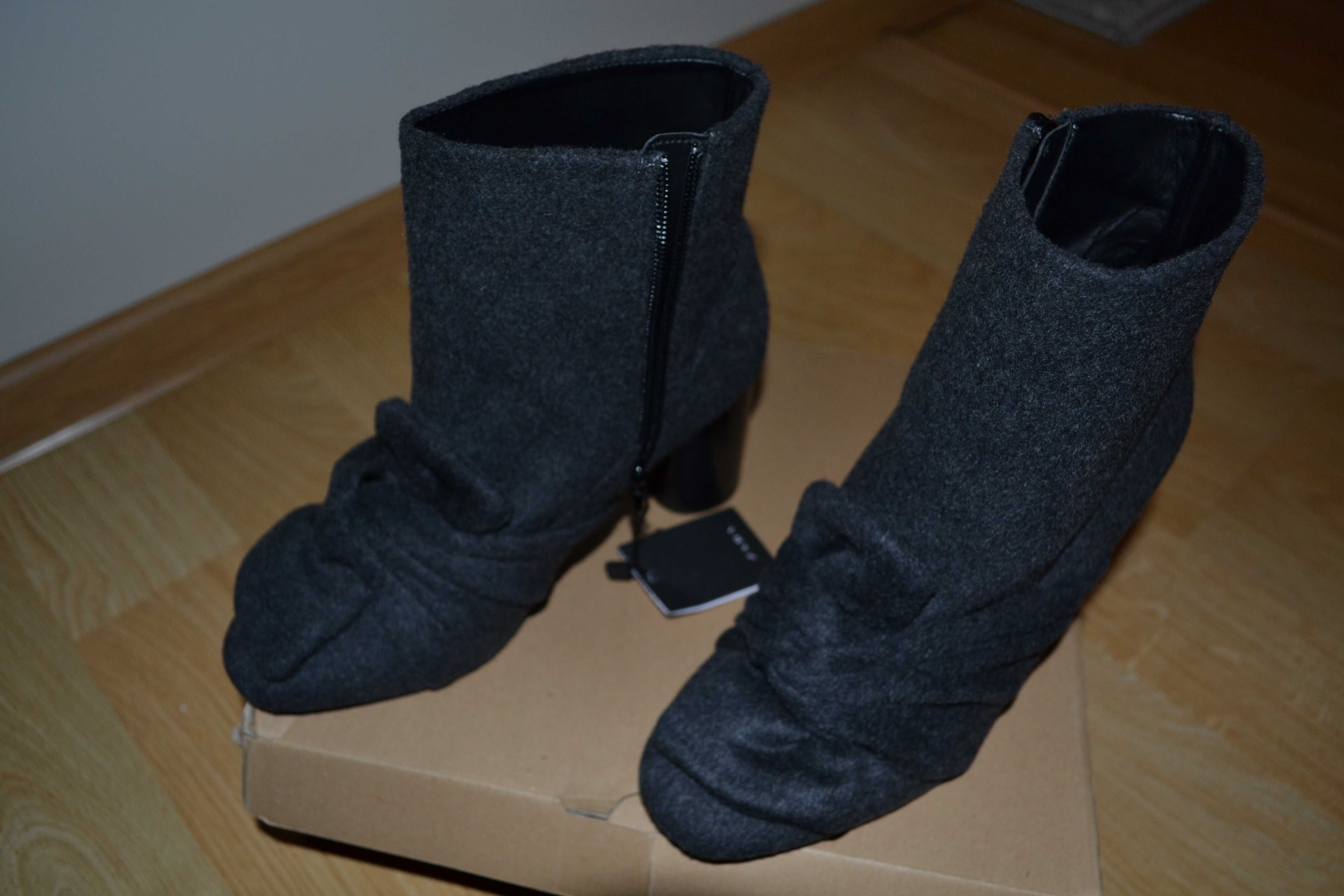 Nowe kozaki botki filcowe ZARA roz. 38