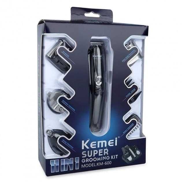 Бездротова машинка для стрижки Kemei KM-600 11 в 1, електробритва