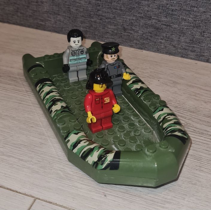 Figurki zestaw łódka wojskowa ponton bojowy Lego