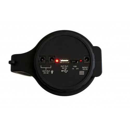 Фонарь ручной светодиодный Yajia YJ-1902T с солнечной панелью и USB