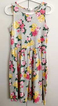 śliczna sukienka H&M kwiaty floral różana 170 XS nowa róże