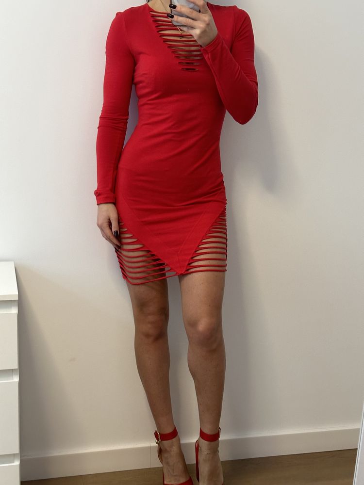 Nowa sukienka, czerwona, S