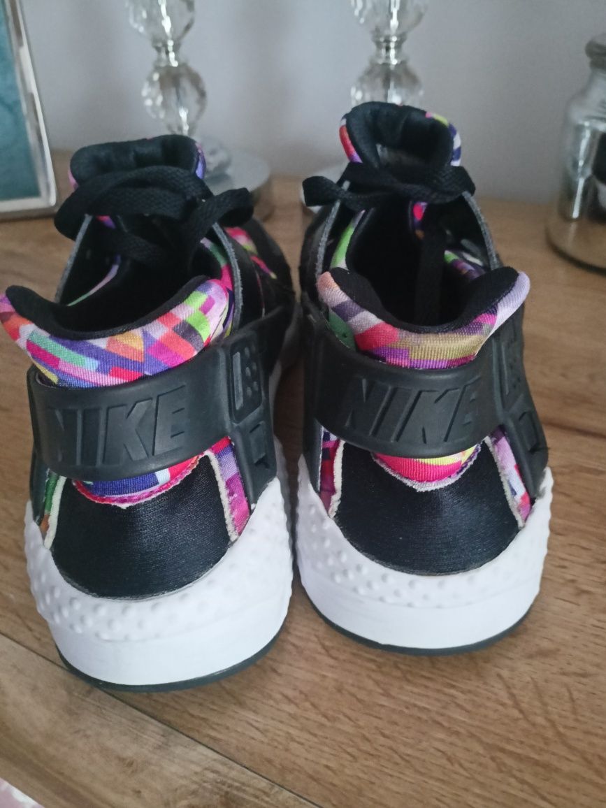 Buty Nike huarache 38,5 czarne różowe