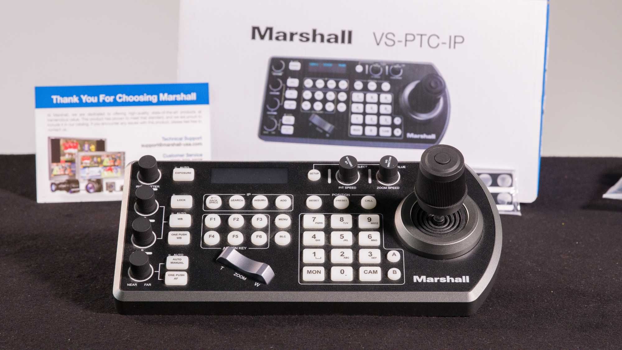 Controlador de joystick VS-PTC-IP para câmaras PTZ