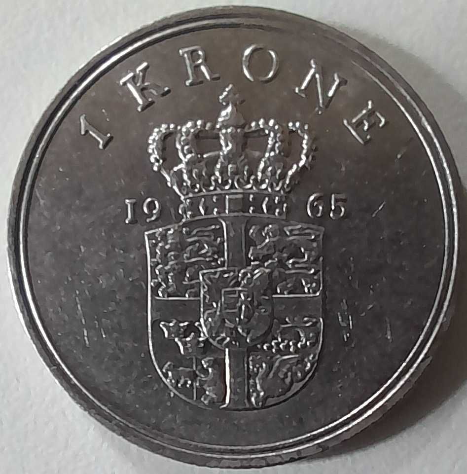 1 korona duńska 1965r . Sprzedam lub zamienię na inną monetę.