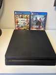 Ps4 slim z dwoma grami ( bez padów)