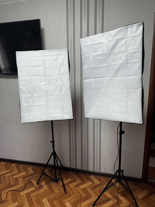 Софтбокс 2шт. (Штатив, лампа, сумка)