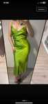 Satynowa sukienka Zara r 38 midi