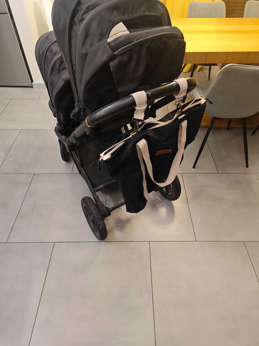 Wózek rok po roku Cavoe Głęboko-Spacerowy Bliźniaczy