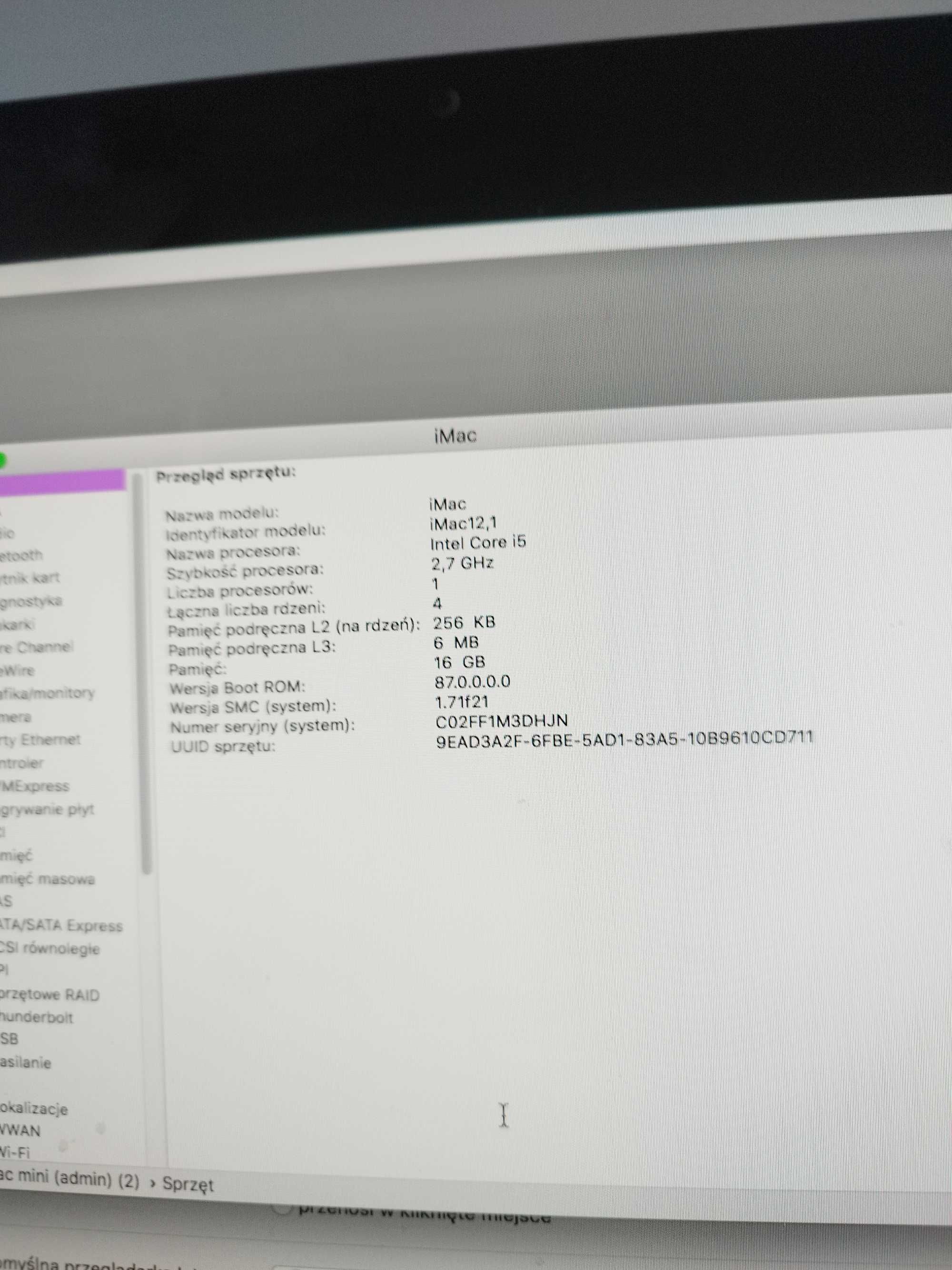 Komputer iMac Apple 25