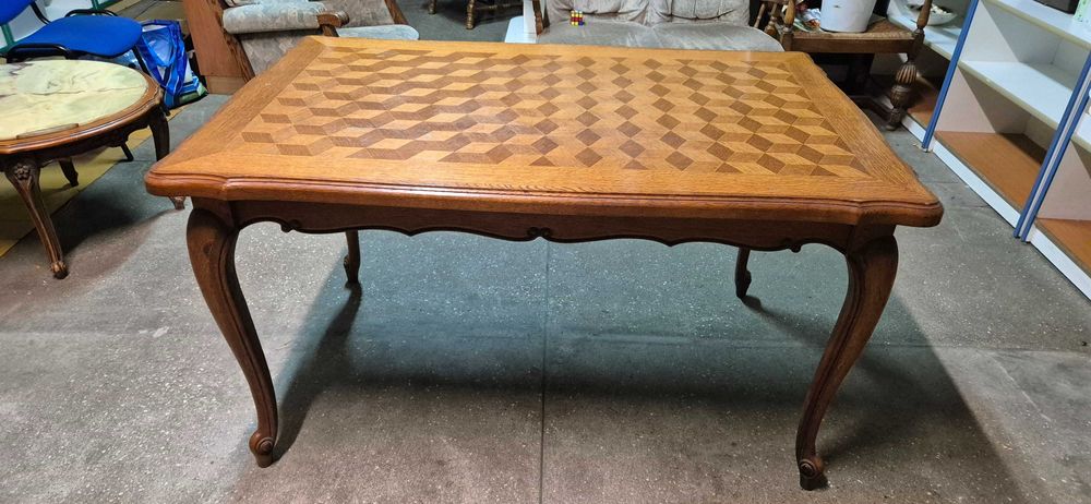 Stół Stary Antyk Dębowy Zgrabny Rozkładany W Bardzo Dobrym Stanie.