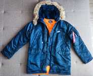 Куртка аляска Alpha Industries Slim Fit N-3B парка.