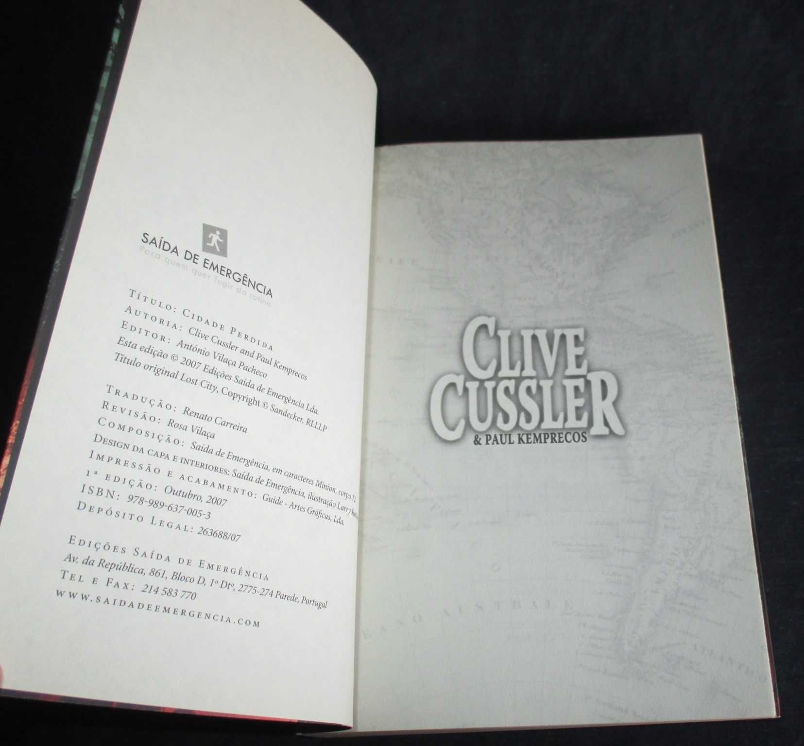 Livro Cidade Perdida Clive Cussler