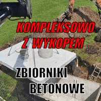 Szamba 9m3 zbiorniki betonowe Piwnica-ziemianka Kompleksowo z wykopem