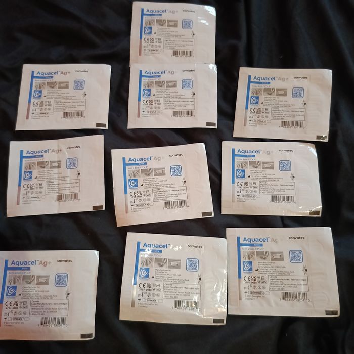 Opatrunki aquacel extra plus Ag convatec rany oparzenia odleżyny