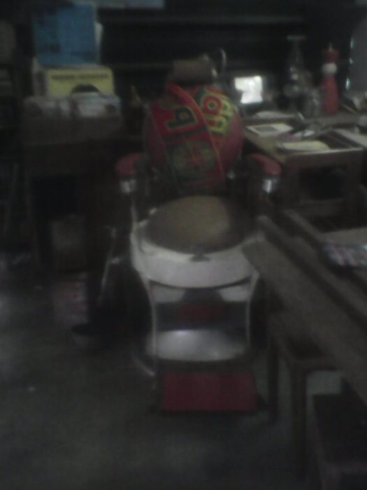 Cadeira de barbeiro para decoracao ou uzo