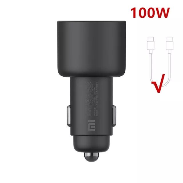 Оригінальне автомобільне зарядне XIAOMI MI CAR CHARGER 100W+кабель