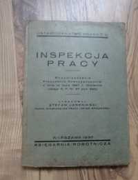 Stefan Jankowski "Inspekcja Pracy tom III" Warszawa 1930