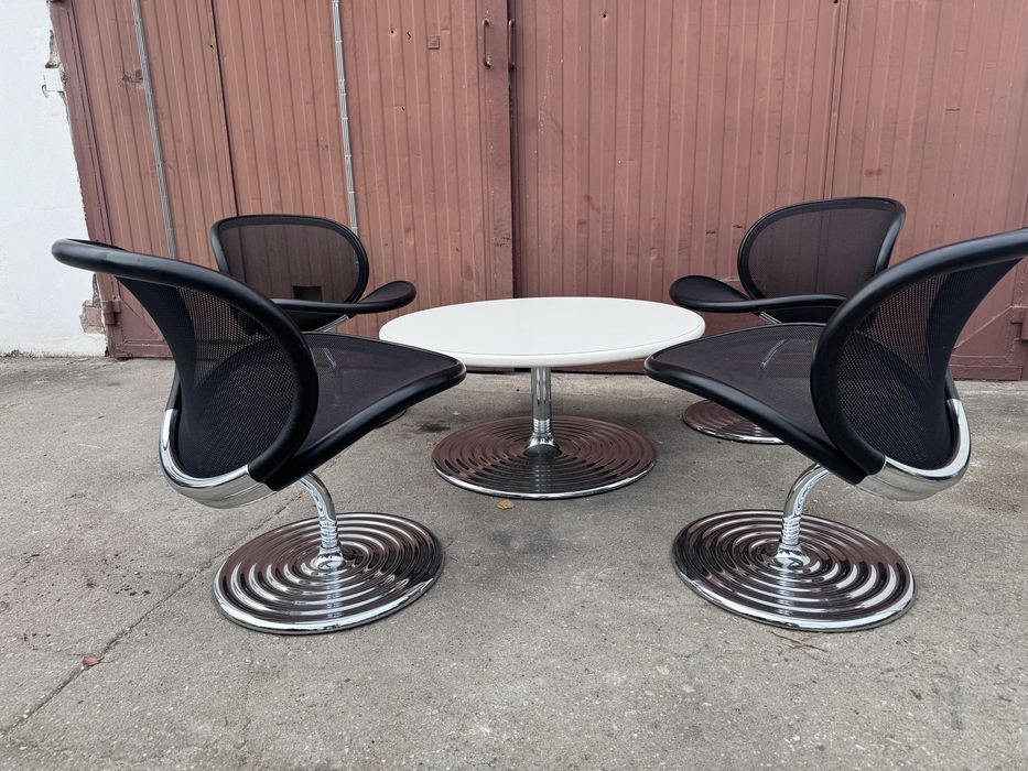 krzesła Mid Century O-Line Herberth Ola dla Wilkhahn