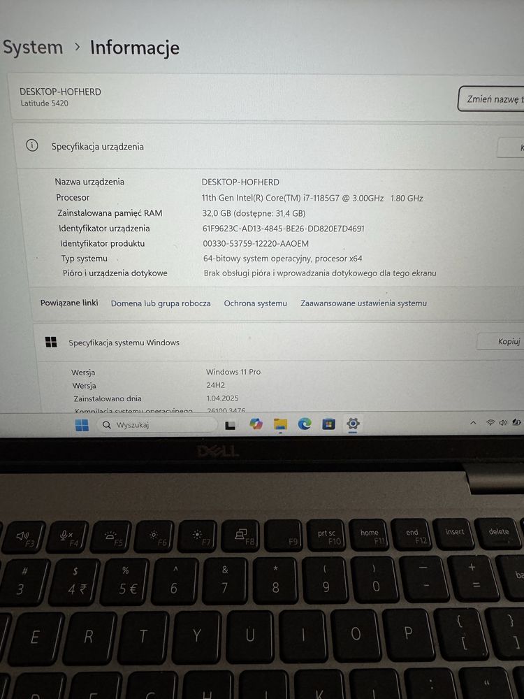 Laptop dell ultrabook inspiron zamiana