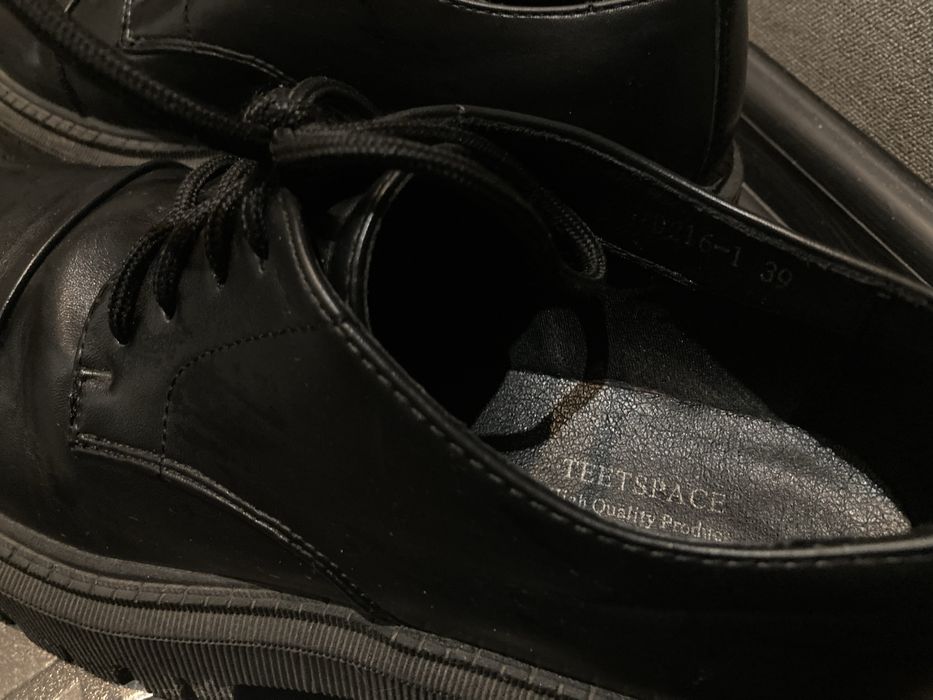 Туфли броги кожа