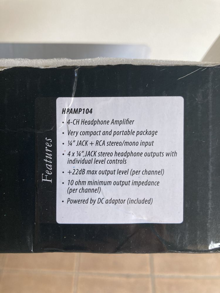 PROEL HPAMP104 | Amplificador para auscultadores de 4 canais