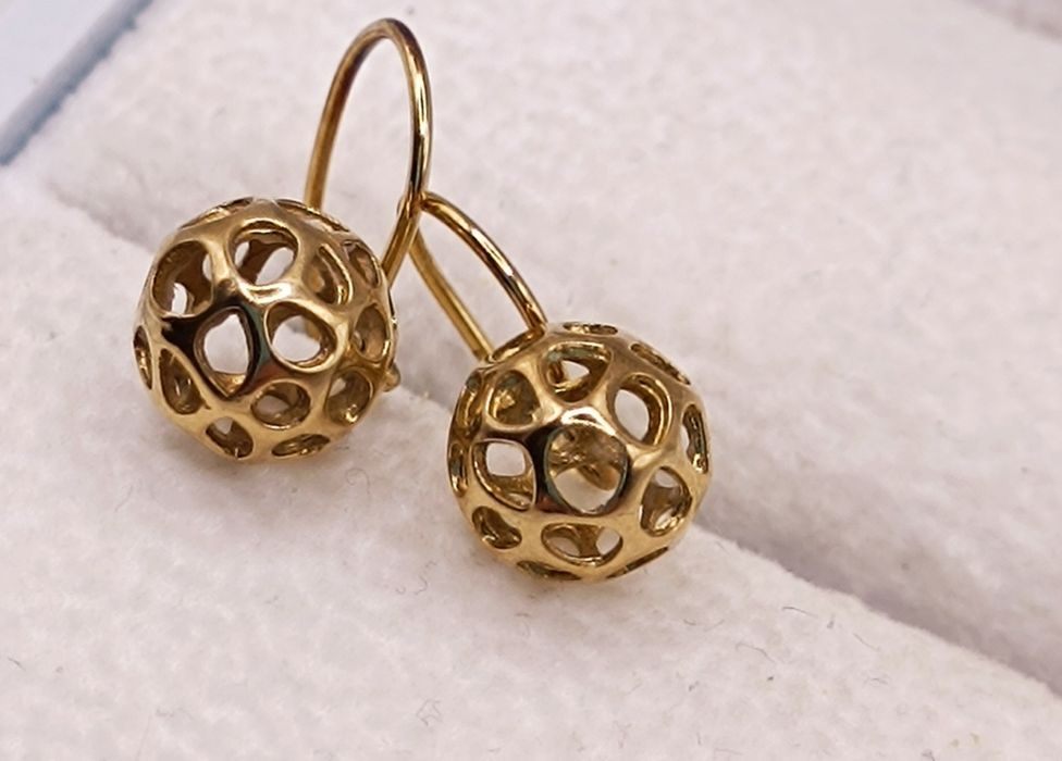 Złote kolczyki - SPOKO Lombard Pabianice skup złota