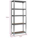 Regał Magazynowy  METALOWY GARAŻOWY 3w1 150x75x30