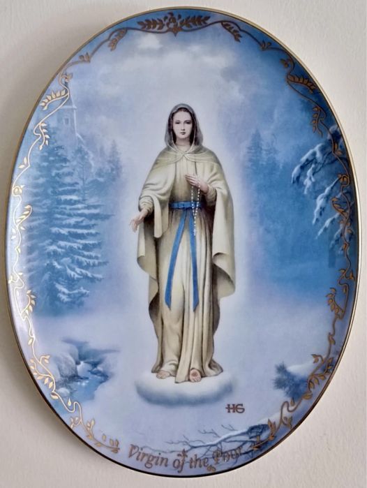 *BRADEX PEŁNY ZESTAW x12 MARIA MATKA BOŻA Kolekcjonerski Talerz obraz