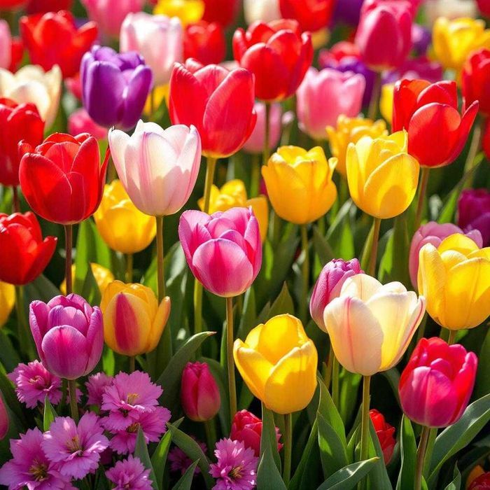 TULIPANY XXL Mix Cebulek TULIPANÓW 100 szt TULIPAN cebule DUŻE Kwiaty