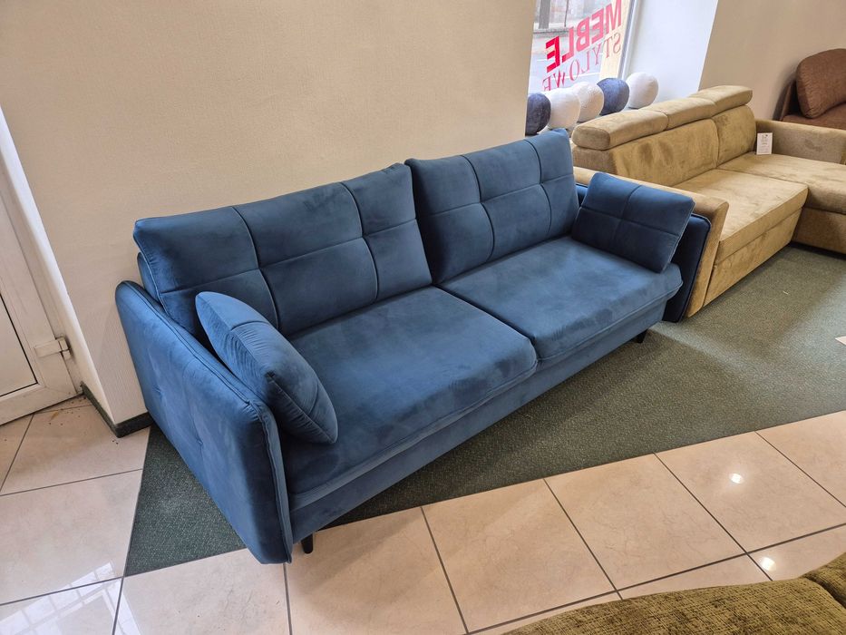 Kanapa rozkładana z pojemnikiem na pościel Sprężyny faliste