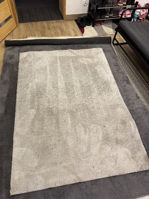 # Dywan Shaggy 130x170 Jasny Szary 170x130 Dobry Stan Mozliwa wysylka!