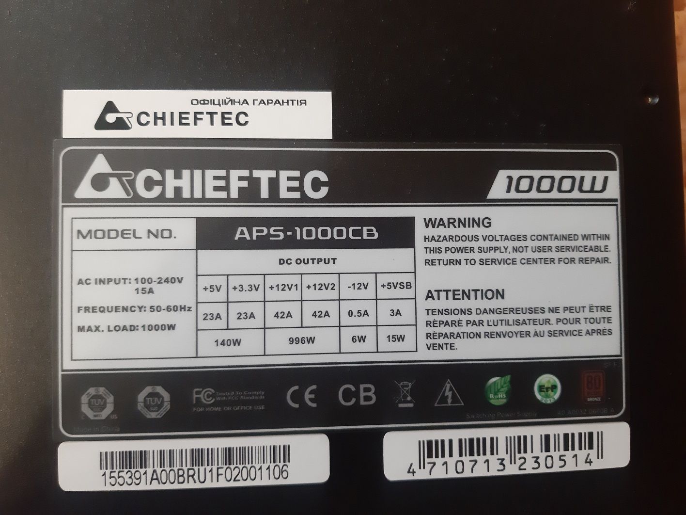 Блоки Питания Chieftec GDP-750C 750w