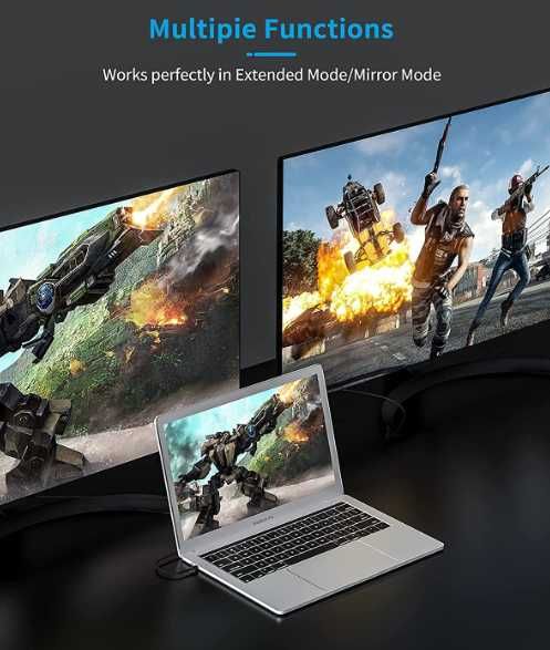 Kabel DisplayPort 1.4 8K 60Hz do laptopa monitora do gier komputera TV